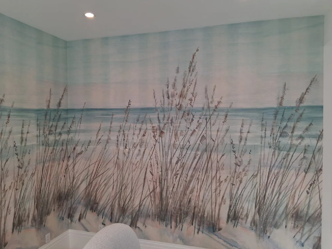 Wallpaper installation in Mableton Georgia home by Georgia Wallpaper Installation